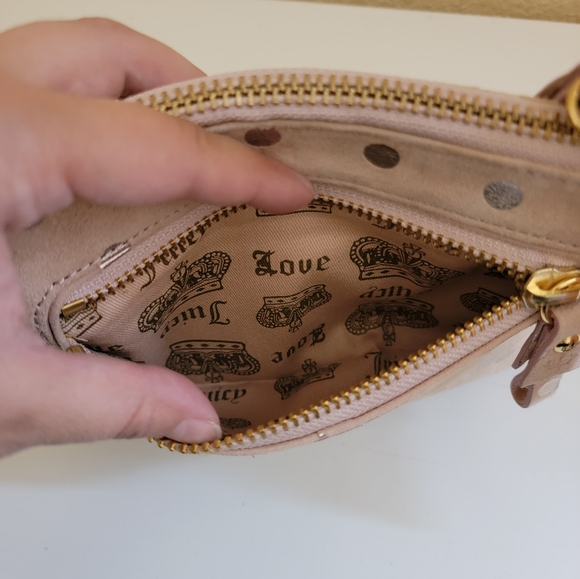 Y2K Juicy Couture Suede Damsel Polka-dot Wristlet - Picture 4 of 5